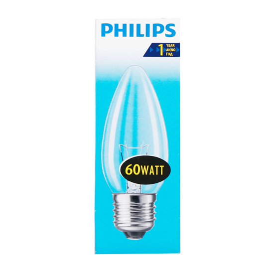 Лампочка Philips 60w  B35 E14/E27